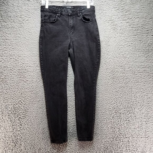 Frank And Oak Jeans Womens 29 Black Debbie Stretch Skinny - Picture 1 of 15